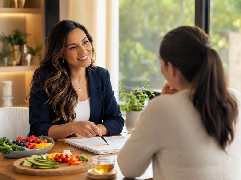 Nutricionista Altiora em consulta personalizada com paciente